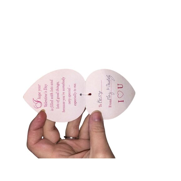 Fluffy White Stuffed VALENTINE'S DAY BEAR Plush RED Bow 16" Tall - Picture 5 of 10